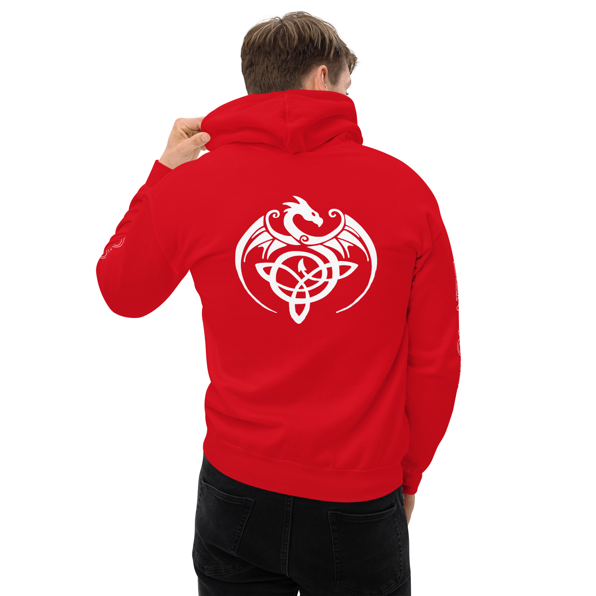 Pullover Hoodie - Red - Image 6
