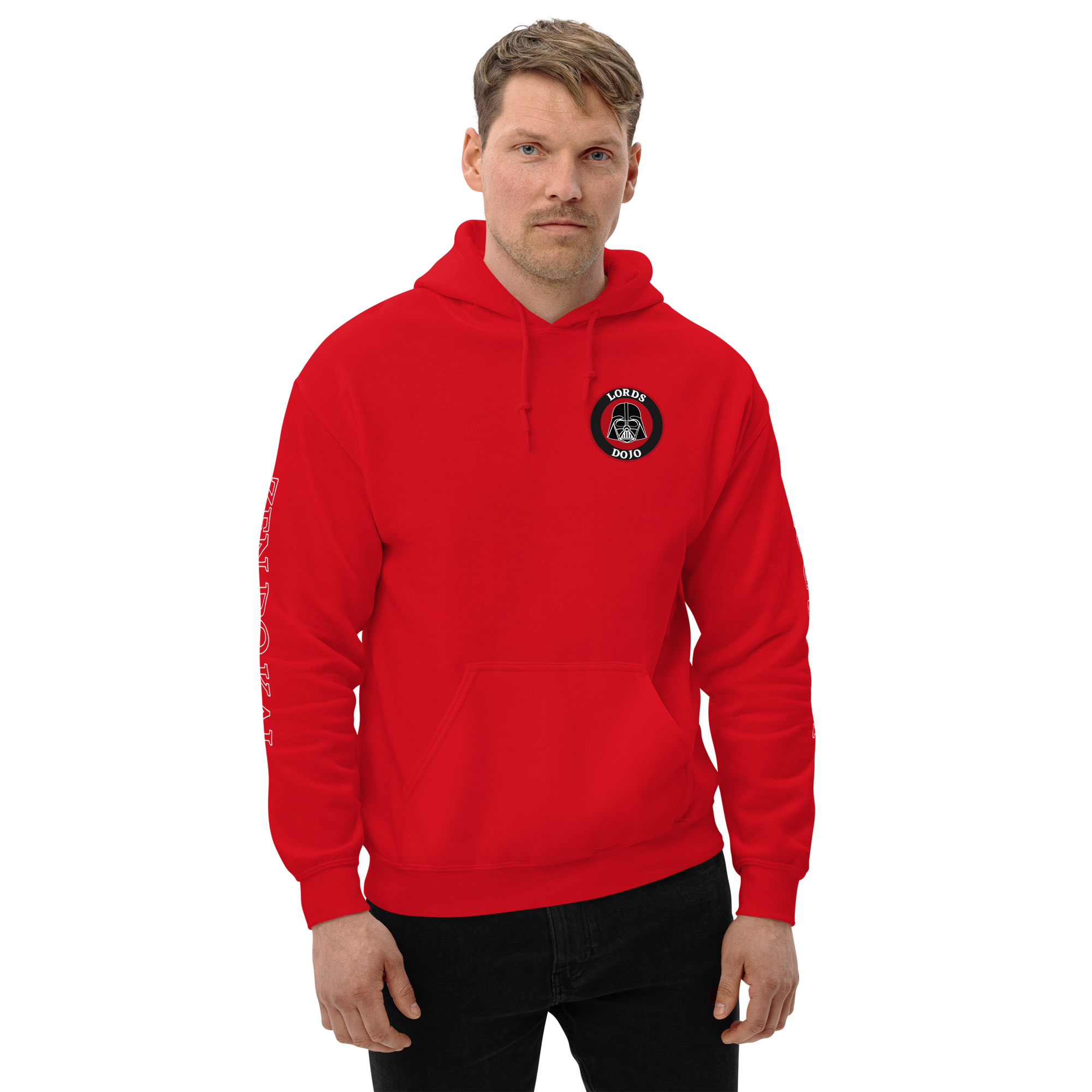 Pullover Hoodie - Red - Image 5