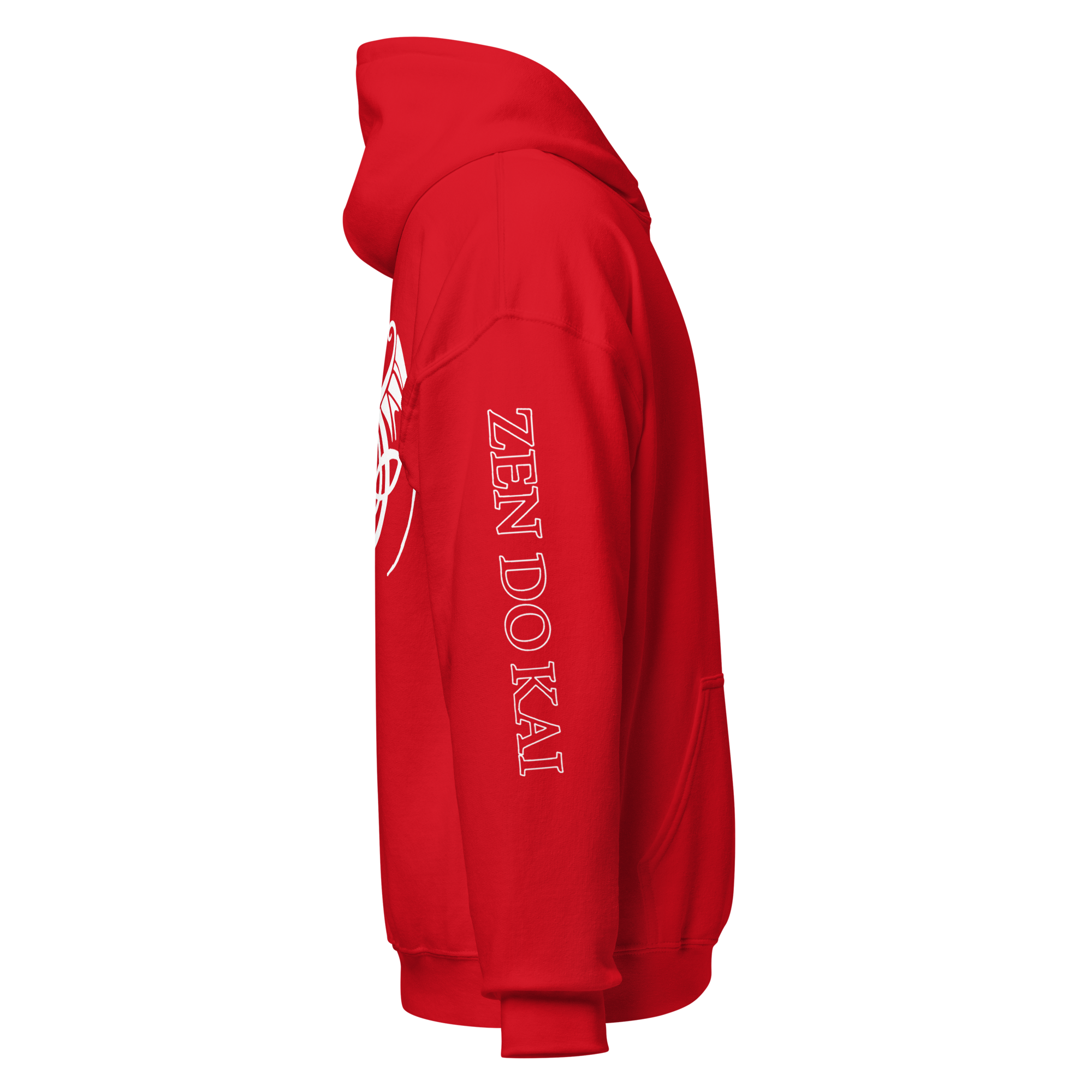 Pullover Hoodie - Red - Image 3
