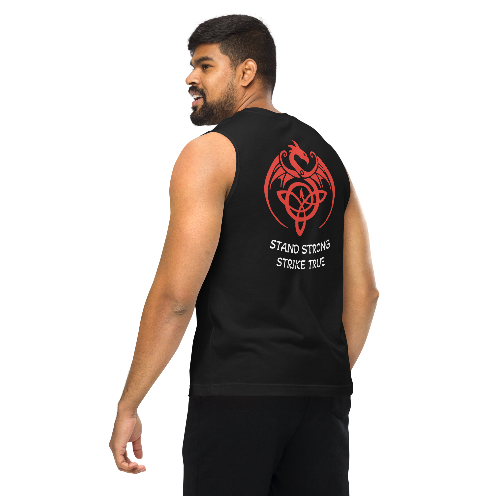 Gym Tank Top - Black - Image 3