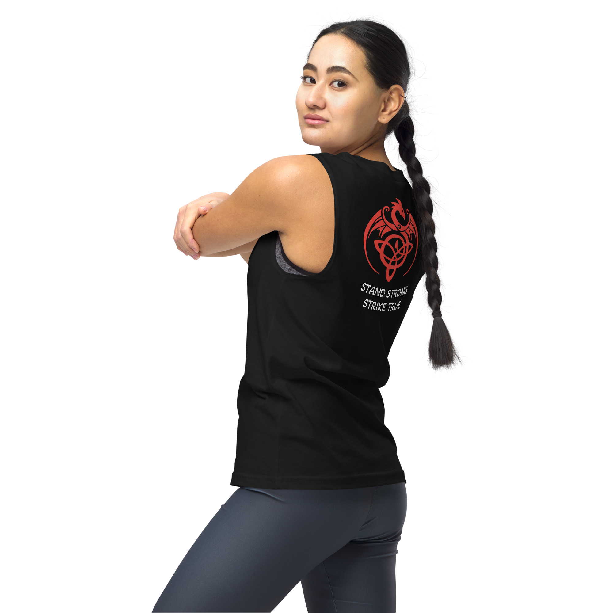 Gym Tank Top - Black - Image 5